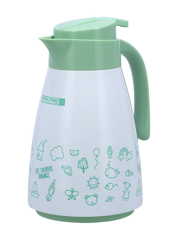 Shop Royalford 1 Liter Plastic Vacuum Flask | Vacuum Insulated | Halabh