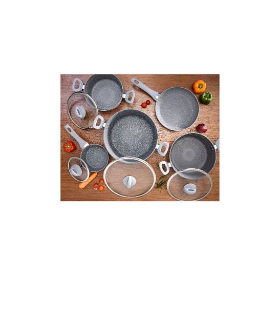 Royalford Smart Forged Aluminium Cookware Set Grey | Best Cookware Set in Bahrain | Halabh.com
