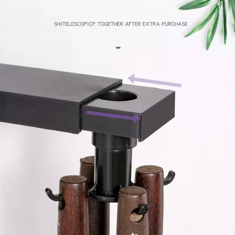 Wonderlife Creative new product can rotate 6 uniform kitchen cutlery hooks without punching