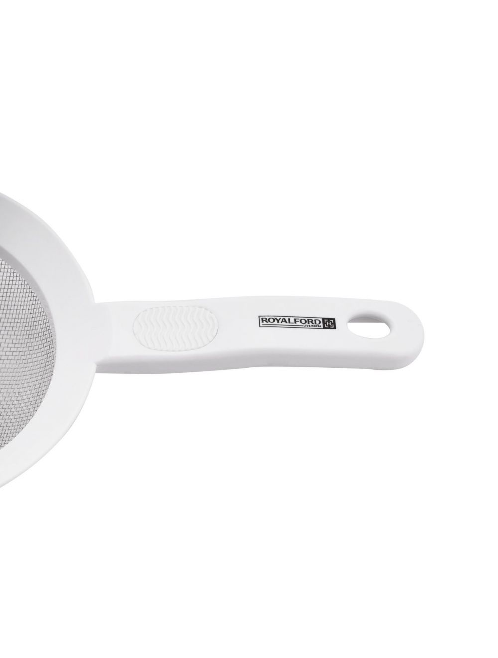 Royalford Stainless Steel Strainer with Gripped Handle 5 Inch