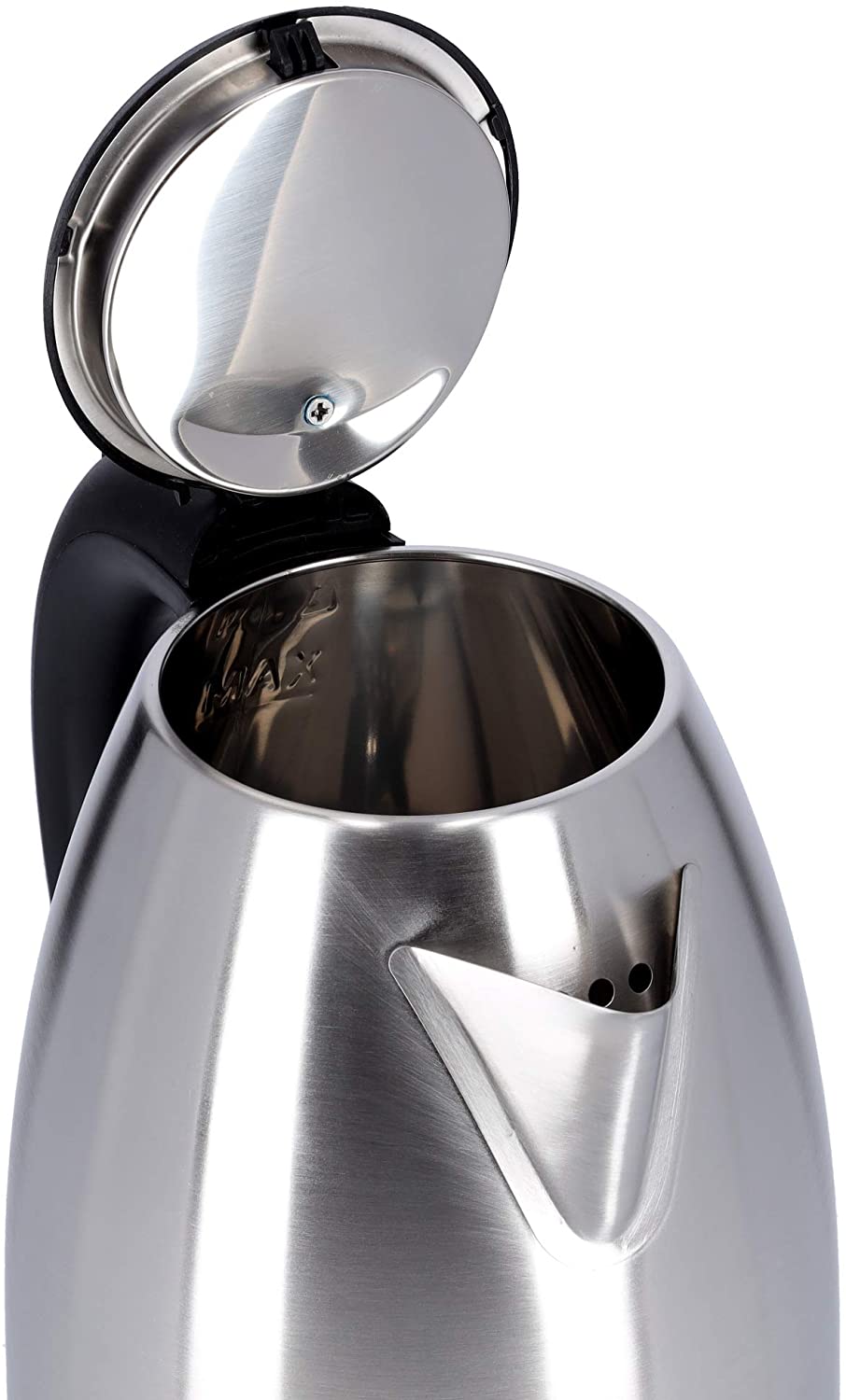Krypton Steel Kettle 1.8 Liters Silver & Black