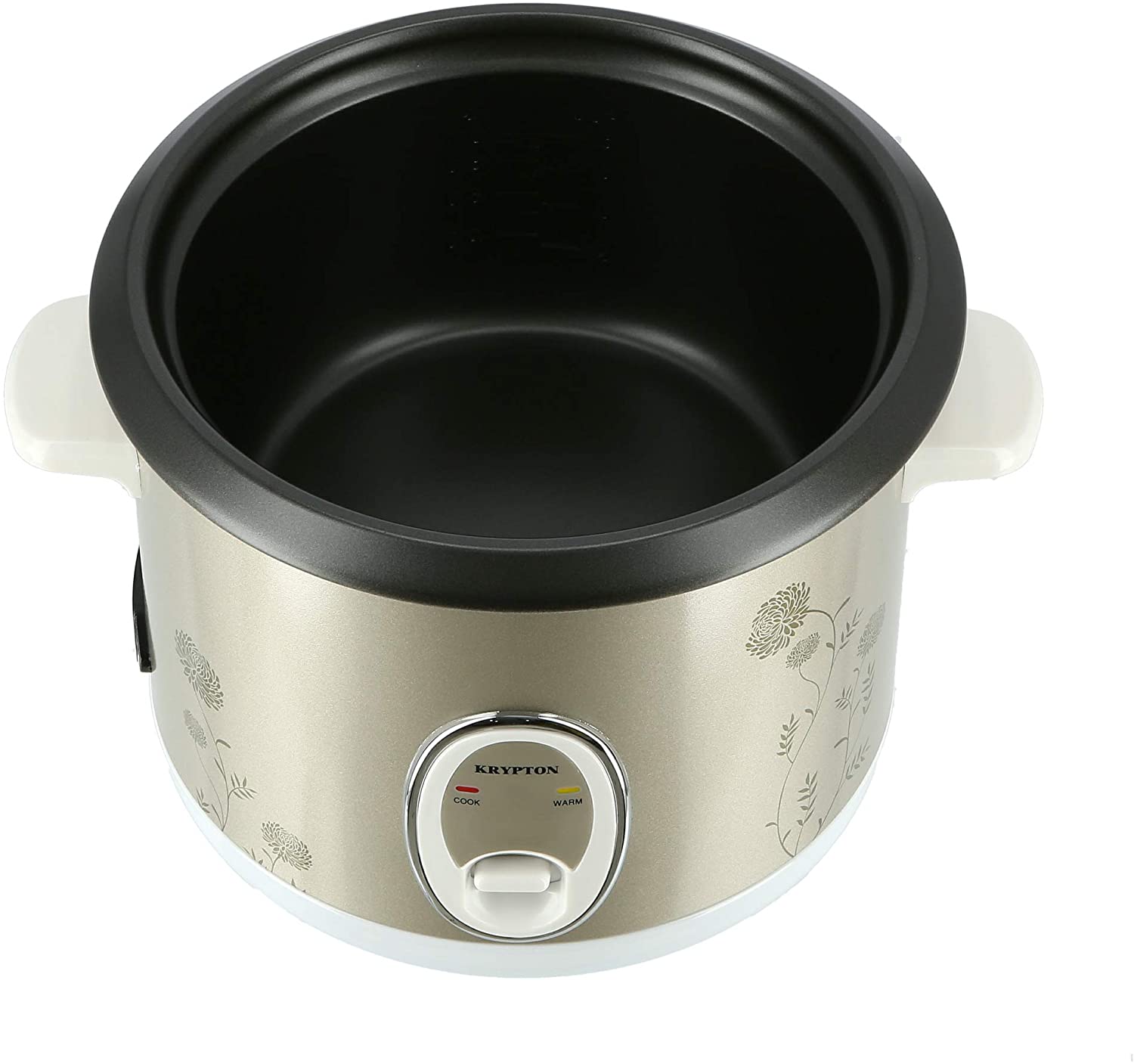 Krypton 1 Liter Electric Rice Cooker With Aluminum Innerpot Brown