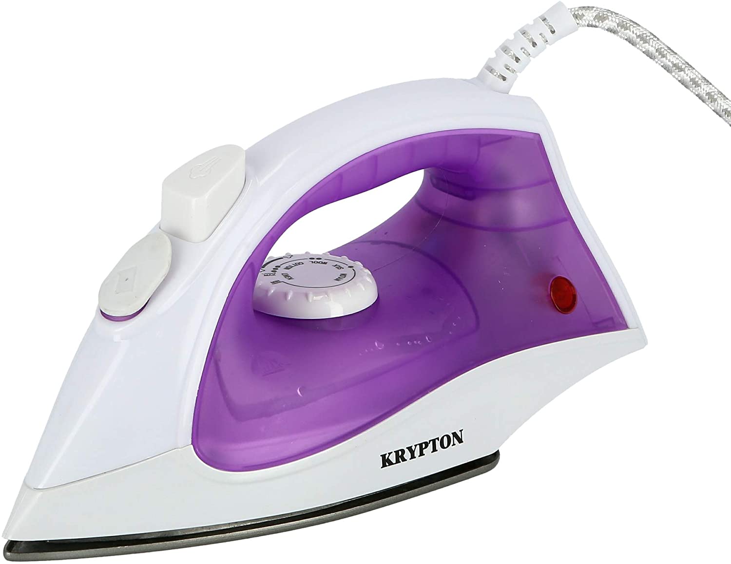 Krypton Steam Iron 1200W White | reliable performance | lightweight | variable steam settings | safety features | stylish | even heat distribution | Halabh.com