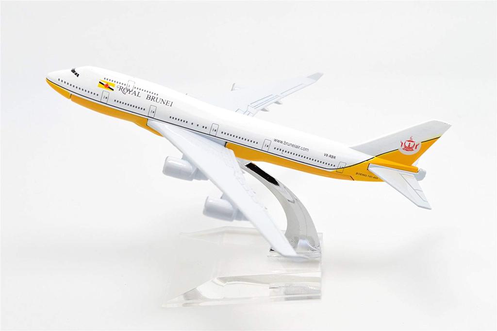 1:400 16cm Boeing B747 Royal Brunei Airlines Metal Airplane Model Plane Toy