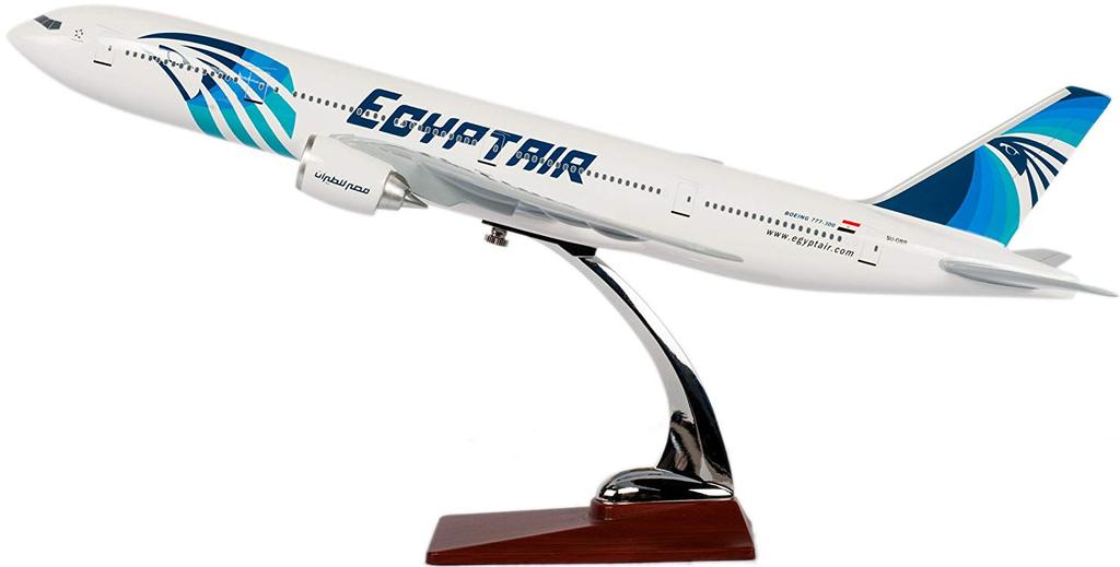 47CM Boeing B777 Egypt Air Resin Airplane Model Plane Toy Plane Model