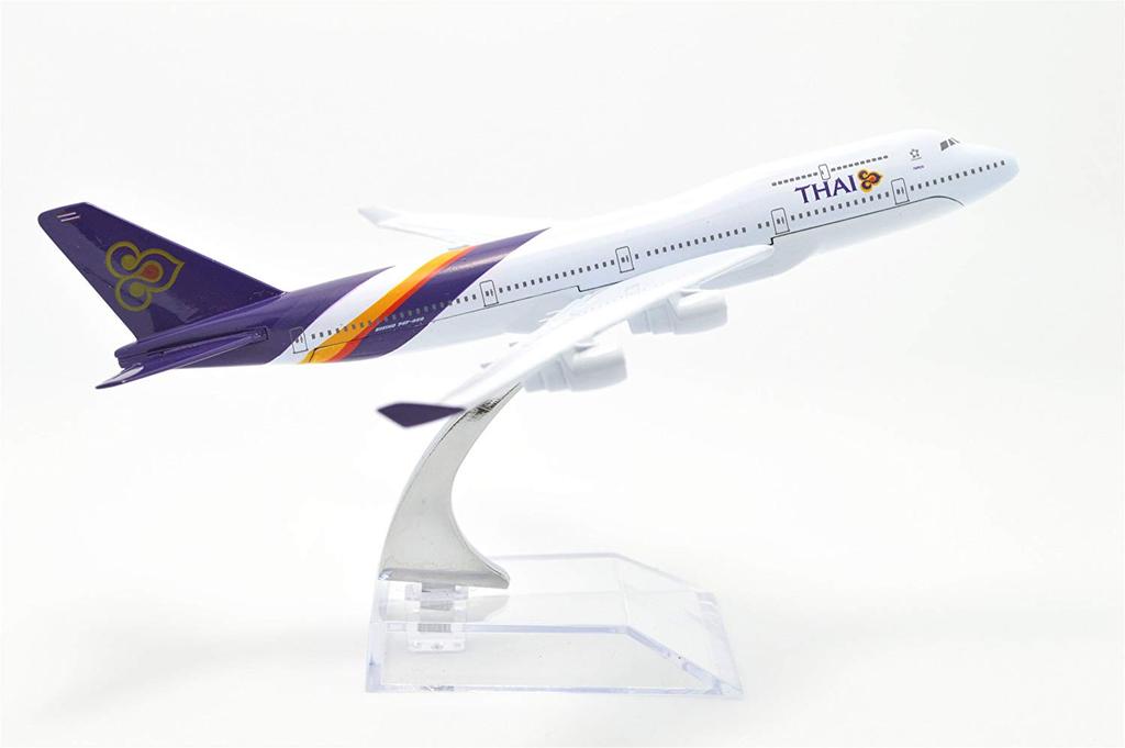 1:400 16cm Boeing B747-400 Thai Airlines Metal Airplane Model Plane Toy