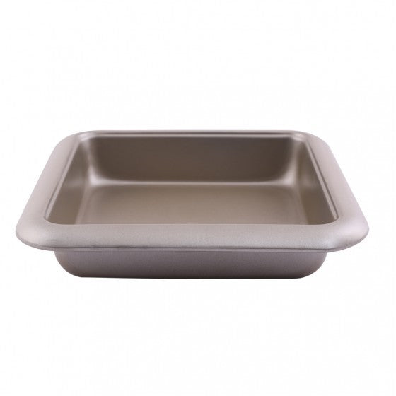 Royalford Steel 8 Inch Square Cake Pan Black 24x24x5cm