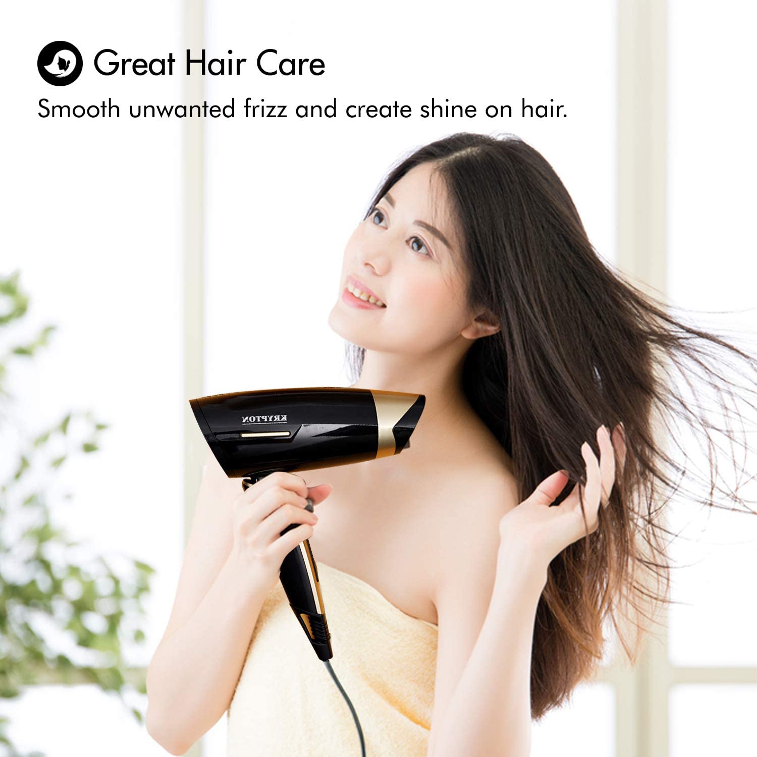 Krypton 1200 Watts Hair Dryer Black - Best Personal Care Accessories