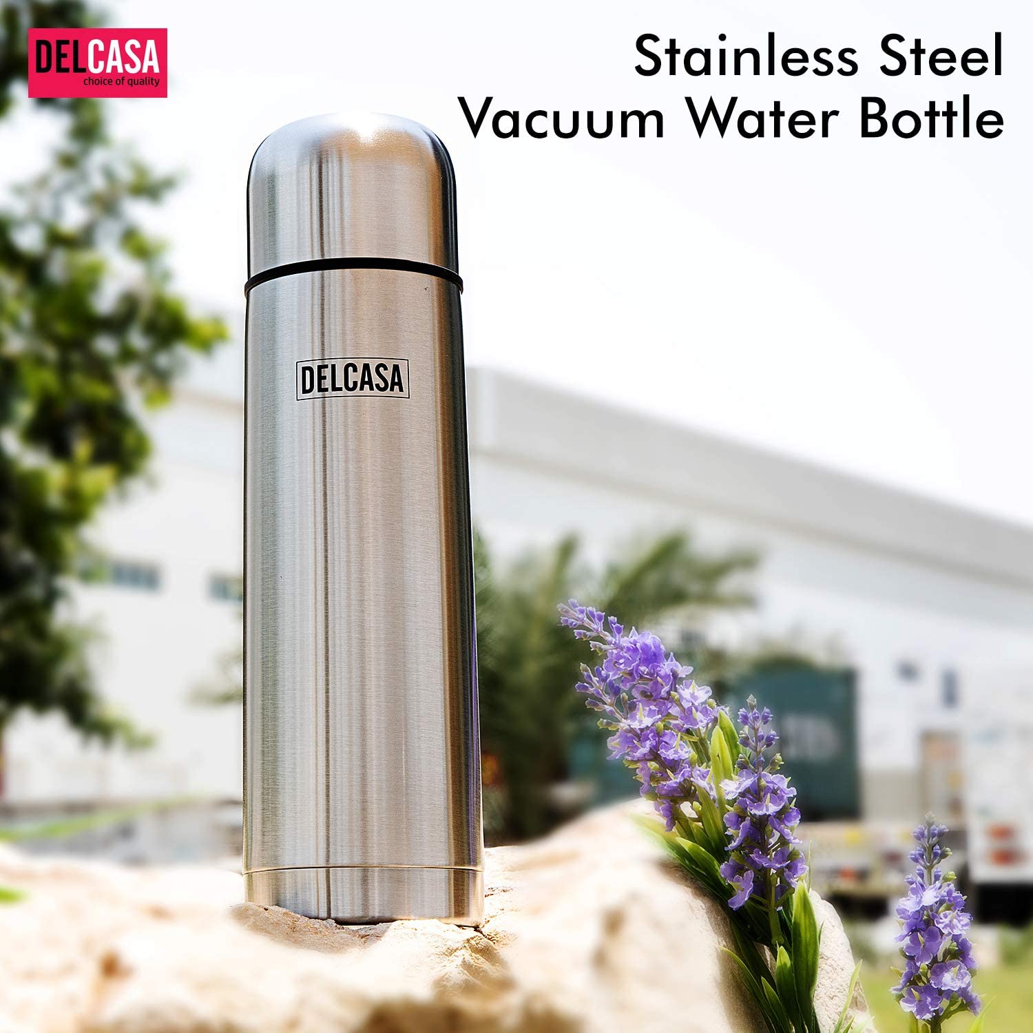 Delcasa Stainless Steel Vacuum Water Bottle - 1000Ml | Kitchen Appliance | Halabh.com