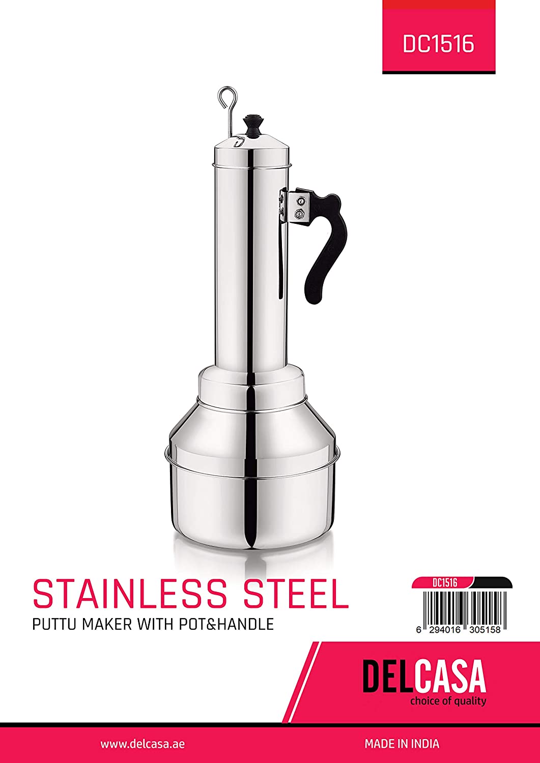 Delcasa Stainless Steel Puttu Maker Multi Colour | Kitchen Appliance | Halabh.com