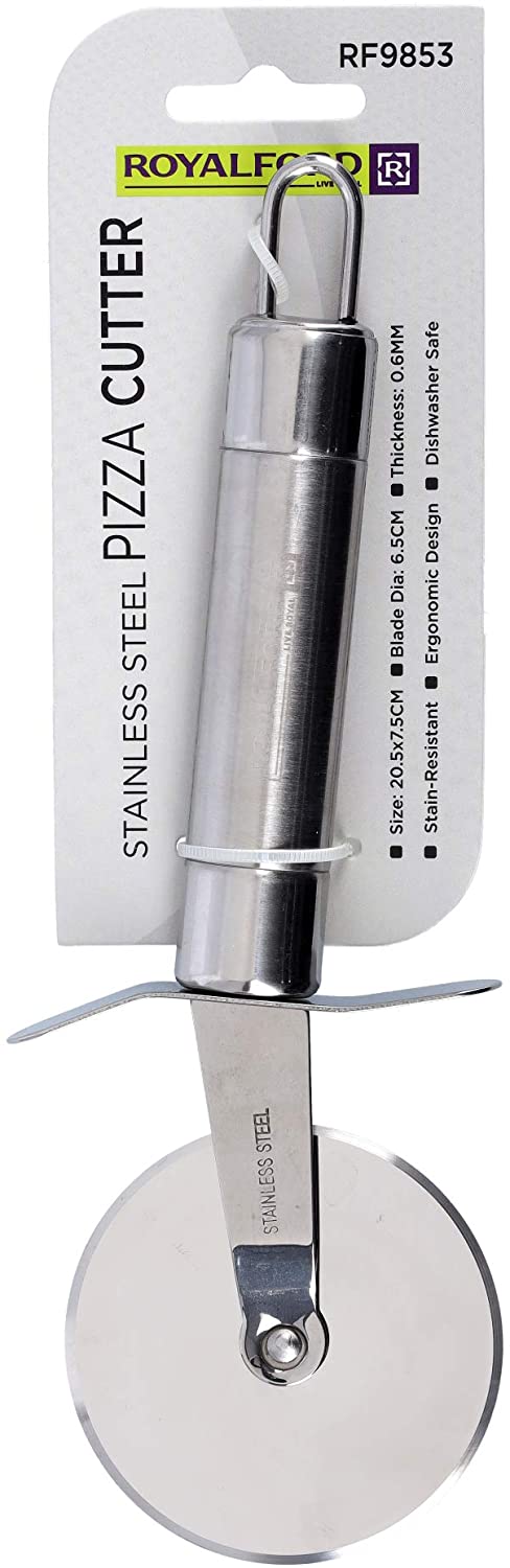 Royalford Stainless Steel Pizza Cutter Silver