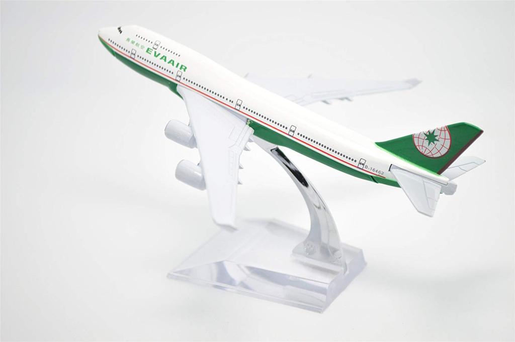 1:400 16cm Boeing B747-400 EVA Air Metal Airplane Model Plane Toy