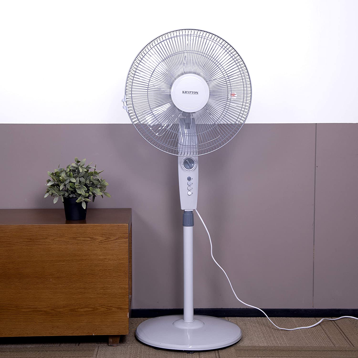 Krypton Stand Fan 16 Inch White