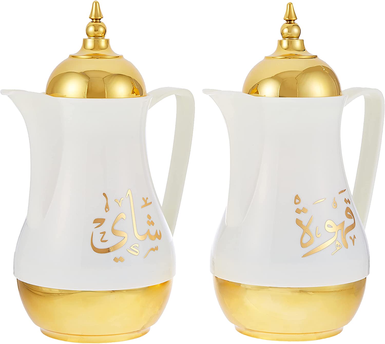 Shop Royalford 2 piece Marble Tea & Cawa Set | Serving Set | Halabh