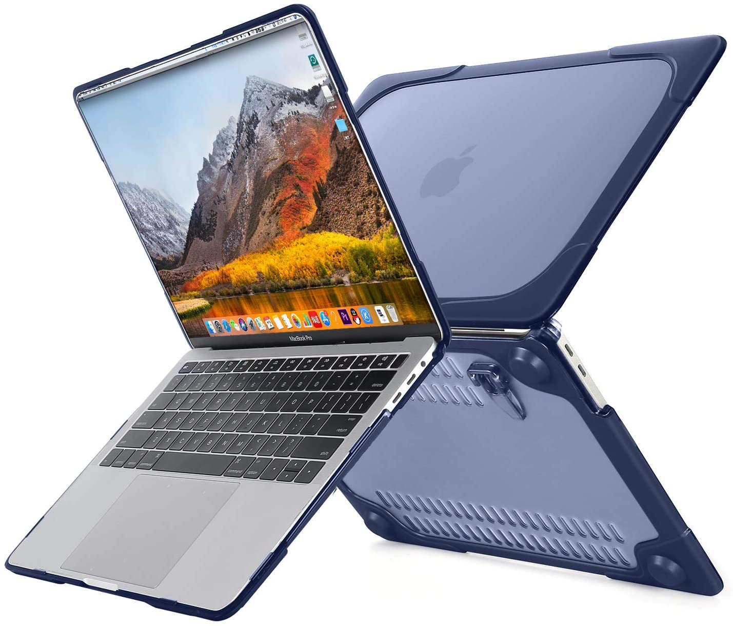 MacBook Air 13 inch Case 2020 2019 2018 Release A2337 M1 A2179 A1932 Retina, Heavy Duty Plastic Hard Shell Case with Fold Kickstand & Matching Color Keyboard Cover, Pink