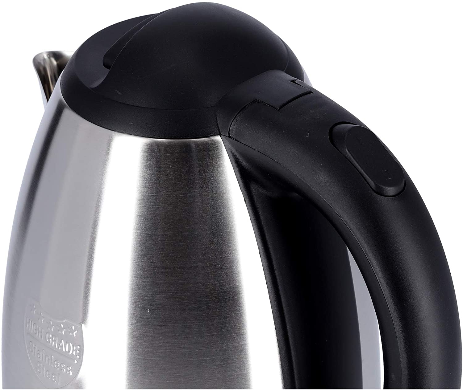 Krypton Steel Kettle 1.8 Liters Silver & Black