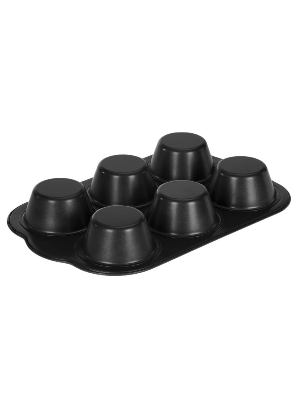 Royalford 6 Cup Jumbo Muffin Pan Black