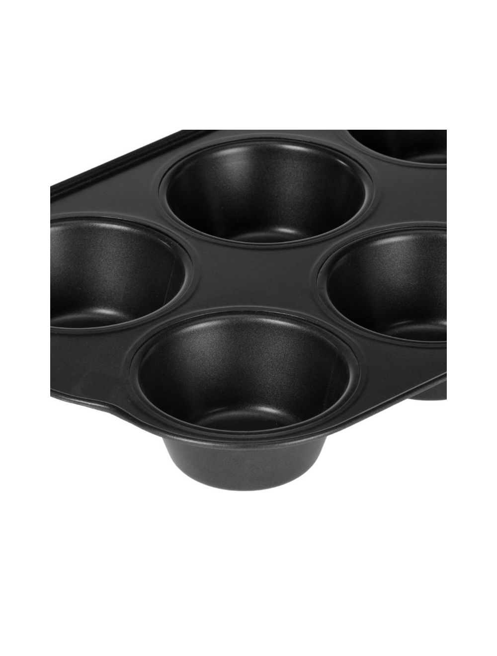 Royalford 6 Cup Jumbo Muffin Pan Black