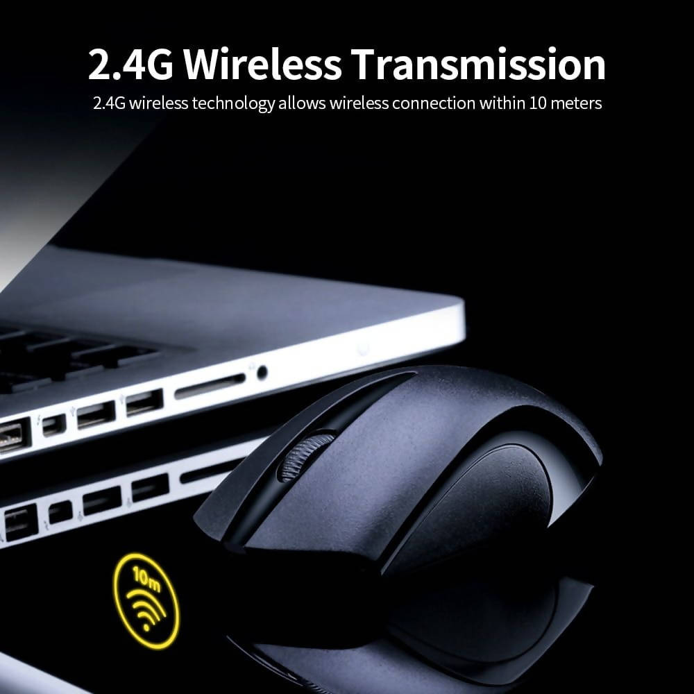 T Wolf Q2 Wireless Mouse Black