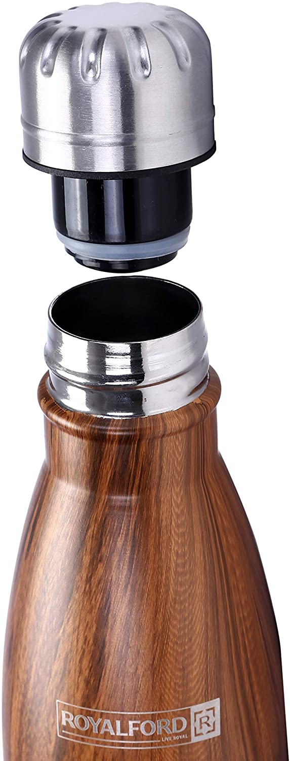 Royalford Stainless Steel Marble Design Vacuum Bottle 500Ml