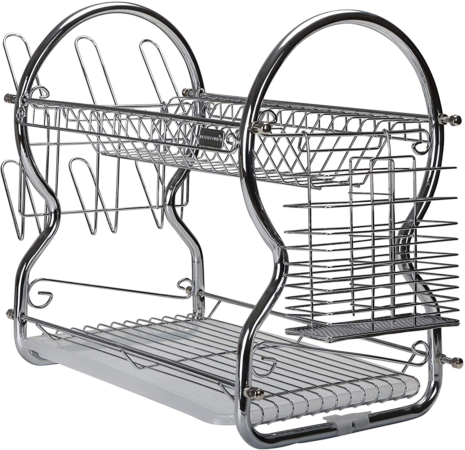 Royalford 2 Layer Dish Rack Silver