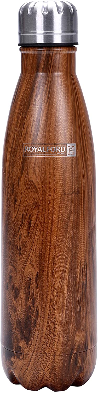 Royalford Stainless Steel Marble Design Vacuum Bottle 500Ml