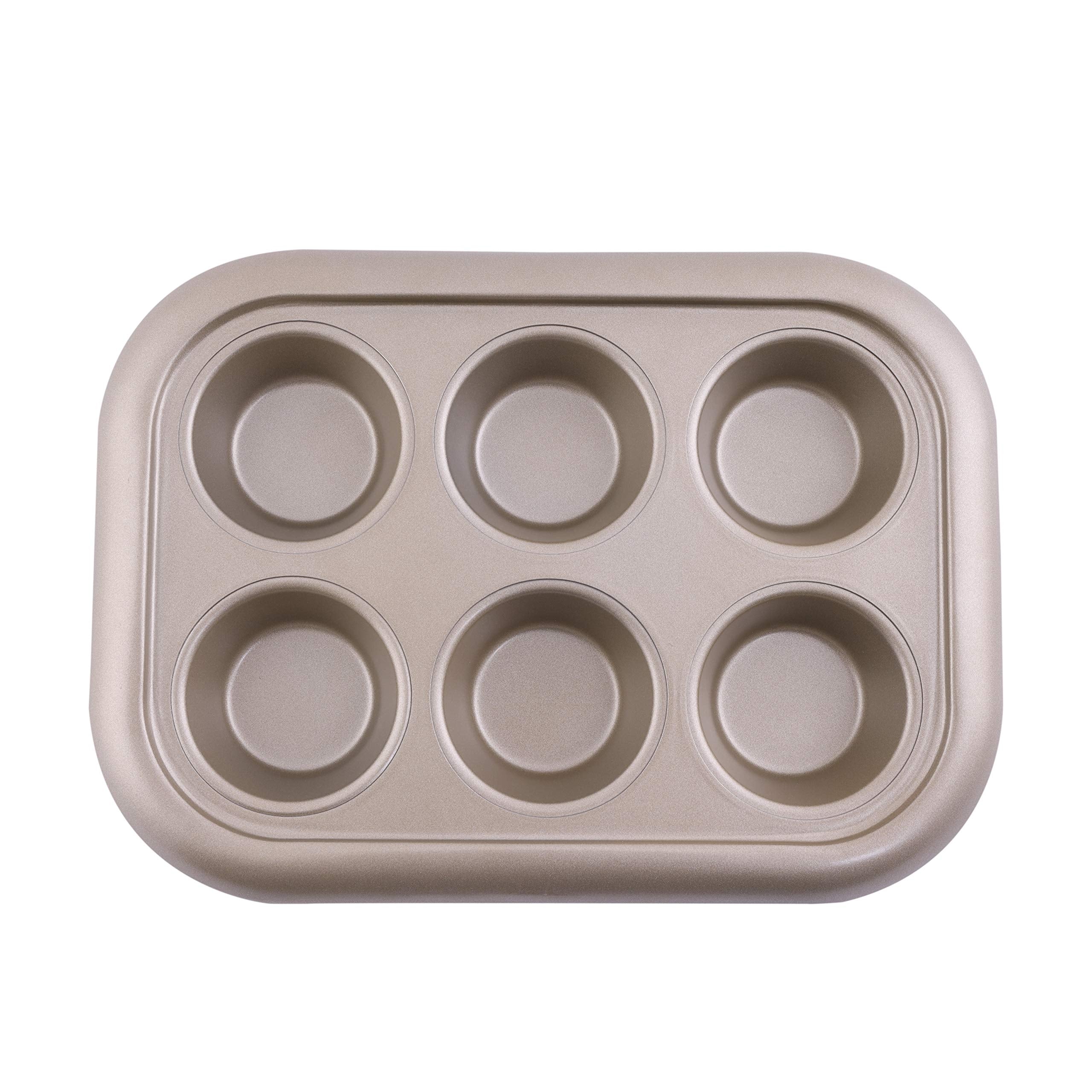 Royalford 6 Cup Muffin Pan 29.4X21X3.5 cm 0.5 mm