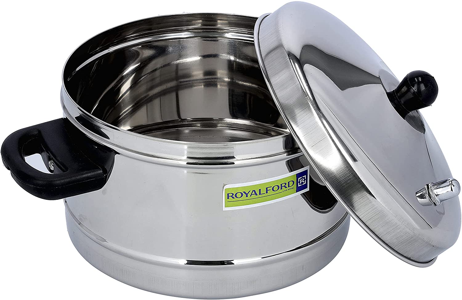 Royalford Stainless Steel Idly Cooker | Capacity 4L | Color Silver | Best Kitchen Appliances in Bahrain | Halabh