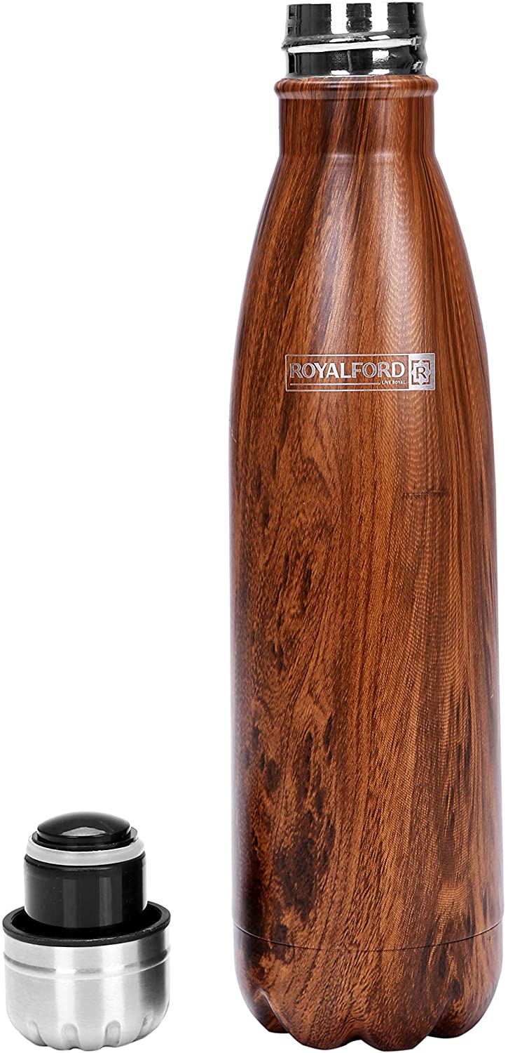 Royalford Stainless Steel Marble Design Vacuum Bottle 500Ml