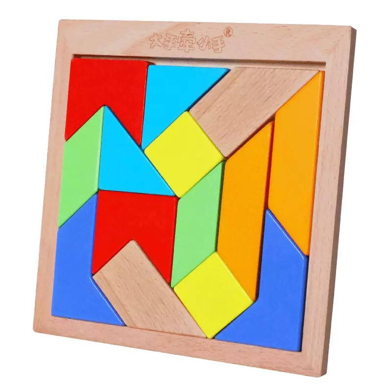 Educational Toys Puzzles 3d Developmental Toy 14pcs Tangram Puzzle
