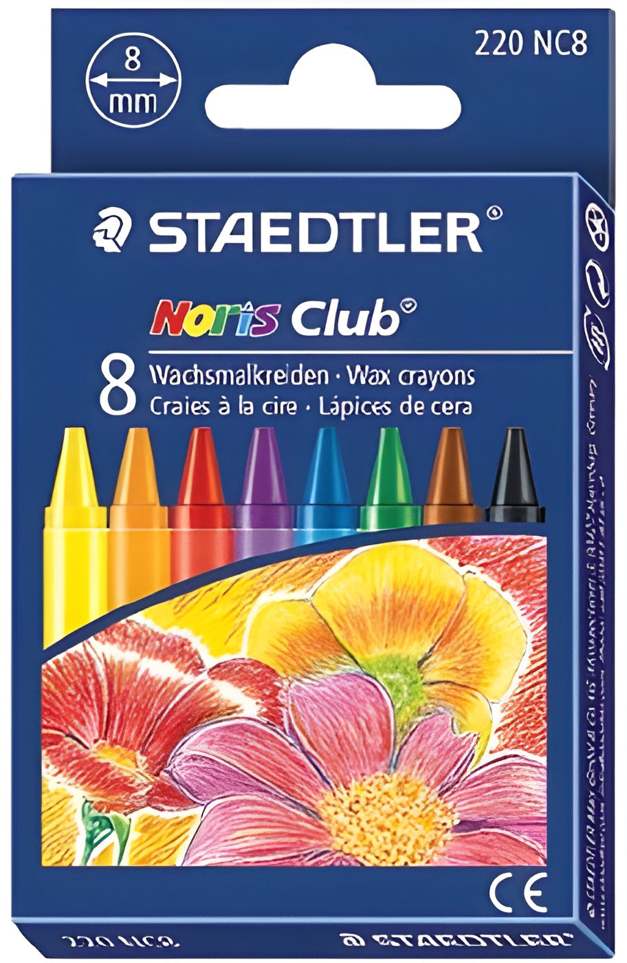 Staedtler Noris Club Wax Crayons Set of 8 Colors