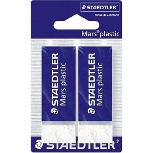 Staedler Mars Plastic Eraser Bls=2pcs ST-526-50BK2DA