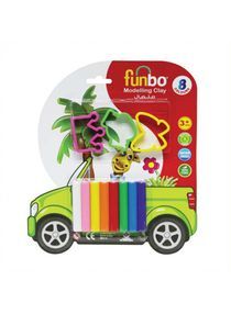 FUNBO Modelling Clay 100g 8 Colors 3 Moulds FO-MC-100-8+3M