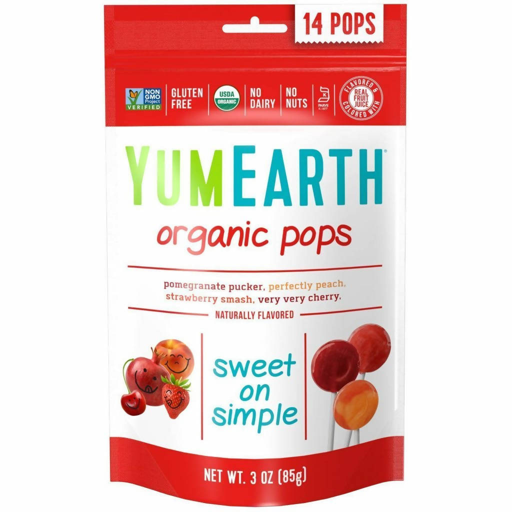 Yum Earth Organic 14 Pops 85g