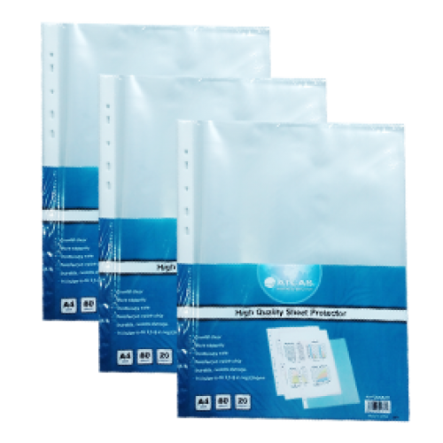 Glas Clr Pokt PP 80m A4 pak 20