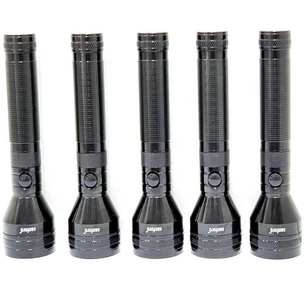 Sanford Rechargeable Led Search Light Combo 5 In 1 Black