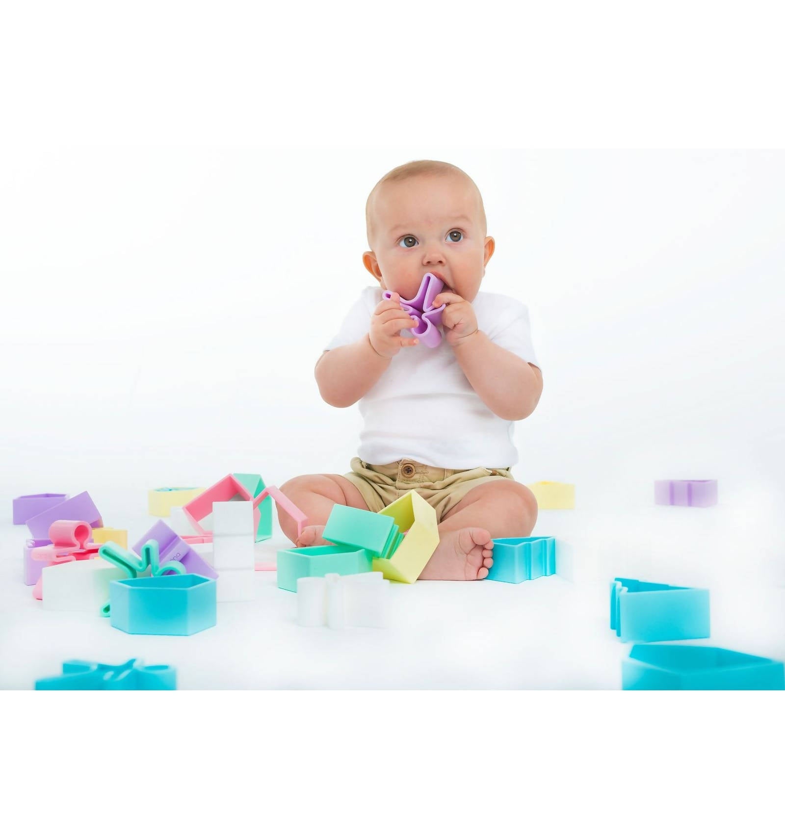 Dena Kid House & Tree Silicone Toy Set Multicolor