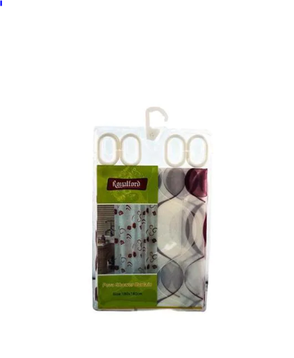 Royalford Peva Shower Curtain 180 x 180cm