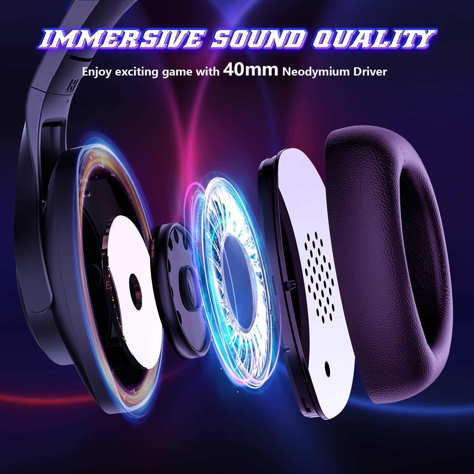 Buy Onikuma Wired Gaming RGB Headset 50mm | Gaming Headphones