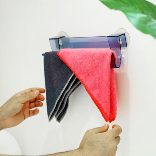 Delcasa DC1001 Easy Stick Towel Hanger Clear 24" Hanger