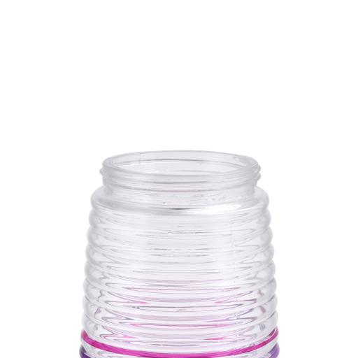 Delcasa Lilac Glass Jar Plastic lid Pink