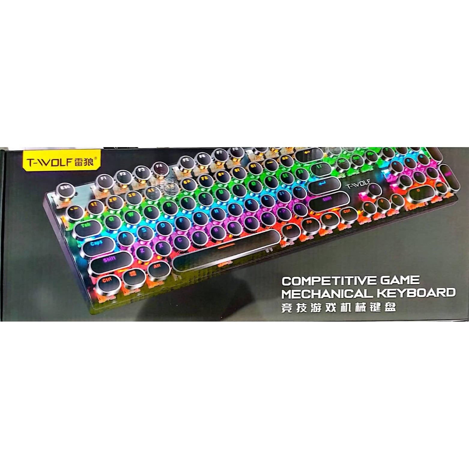 T-Wolf Mechanical Gaming Keyboard | Gaming Accessories | Best Gaming Keyboards in Bahrain | Halabh.com