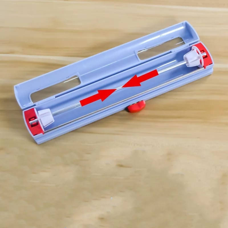 Plastic Film Wrap Cling Dispenser Household Kitchen Cling Cutting Box Kitchen Food Preservation Film Storage Holder