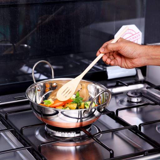 Royalford Kadai Copper Bottom & SS Handle, 23.5cm RF9974