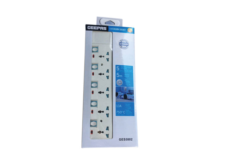 Geepas Extension Socket 15M Cable | Outlet | USB | Extension Cord | Electronics | Home Improvement | Technology | Convenience | Protection | Versatility | Halabh.com