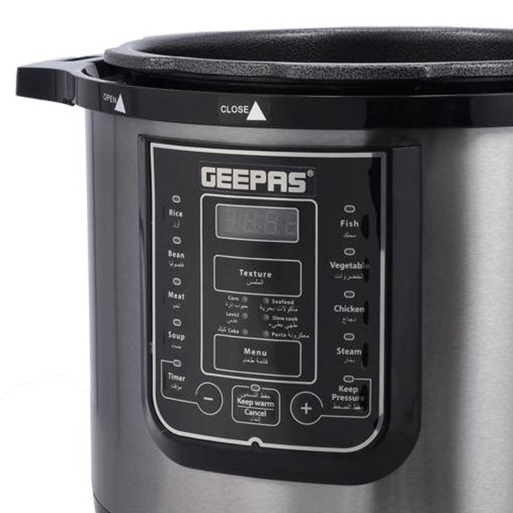 Geepas Digital Multi Cooker Silver