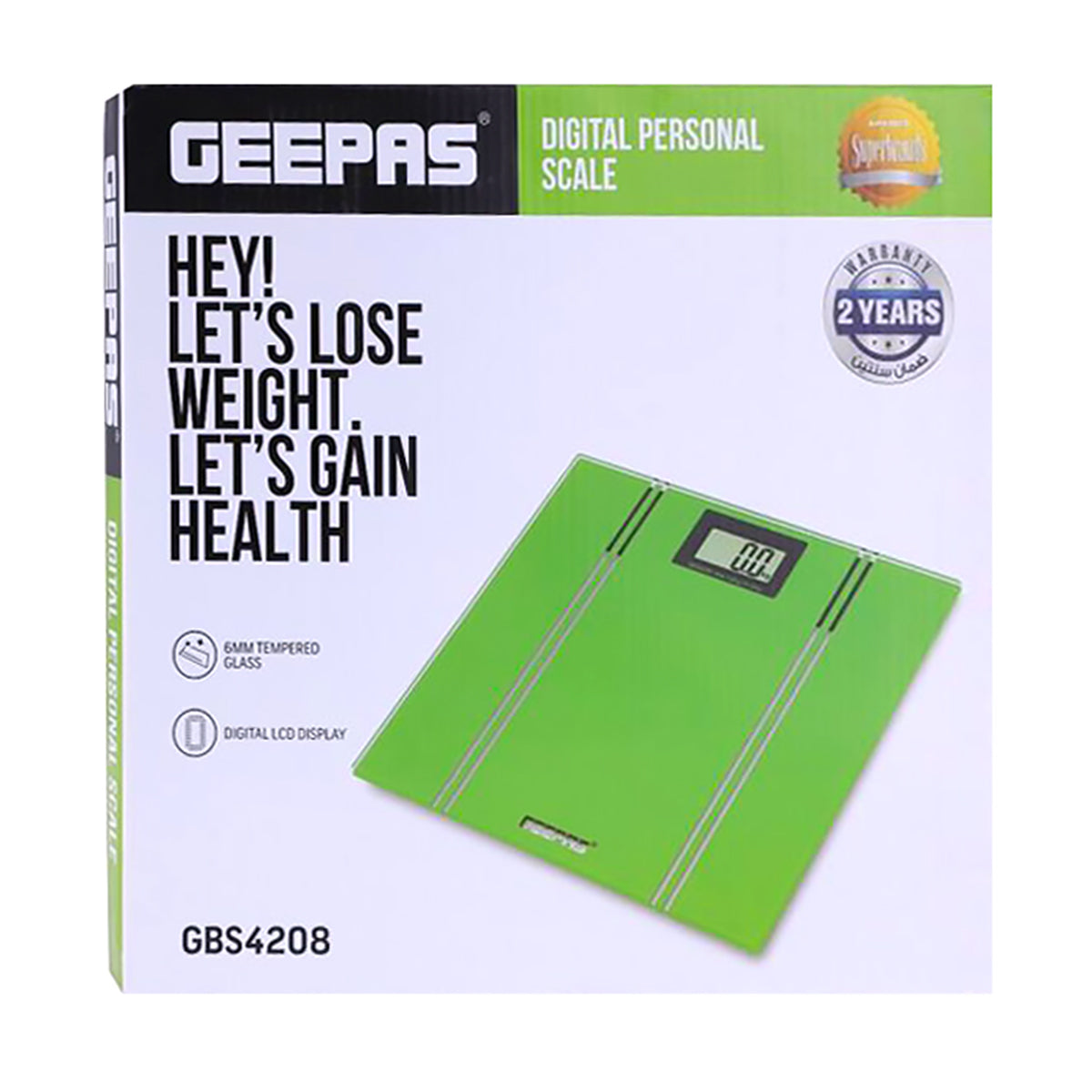 Geepas Electronic Personal Digital Scale Green in Bahrain | Halabh