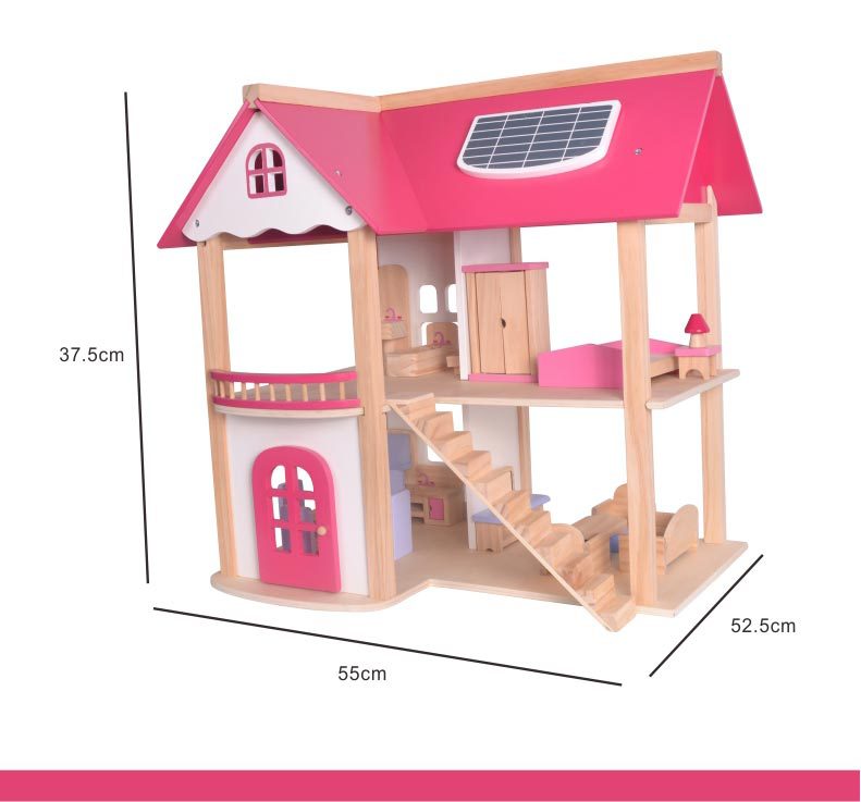 Good Kids Wooden Dollhouse Furniture House Doll Girls Play Pretend Children Toys Gift Kids