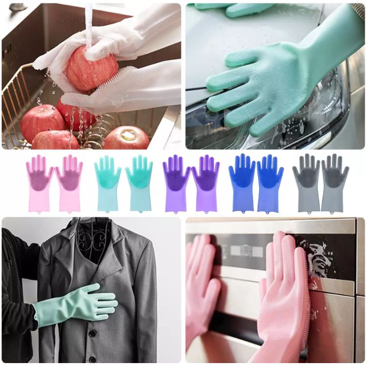 Multifunctional Dishwashing Silicon Gloves For Kitchen