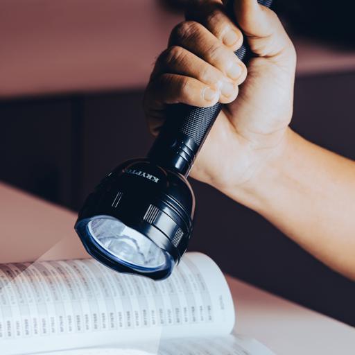 Krypton Rechargeable LED Torch 3W LED Black